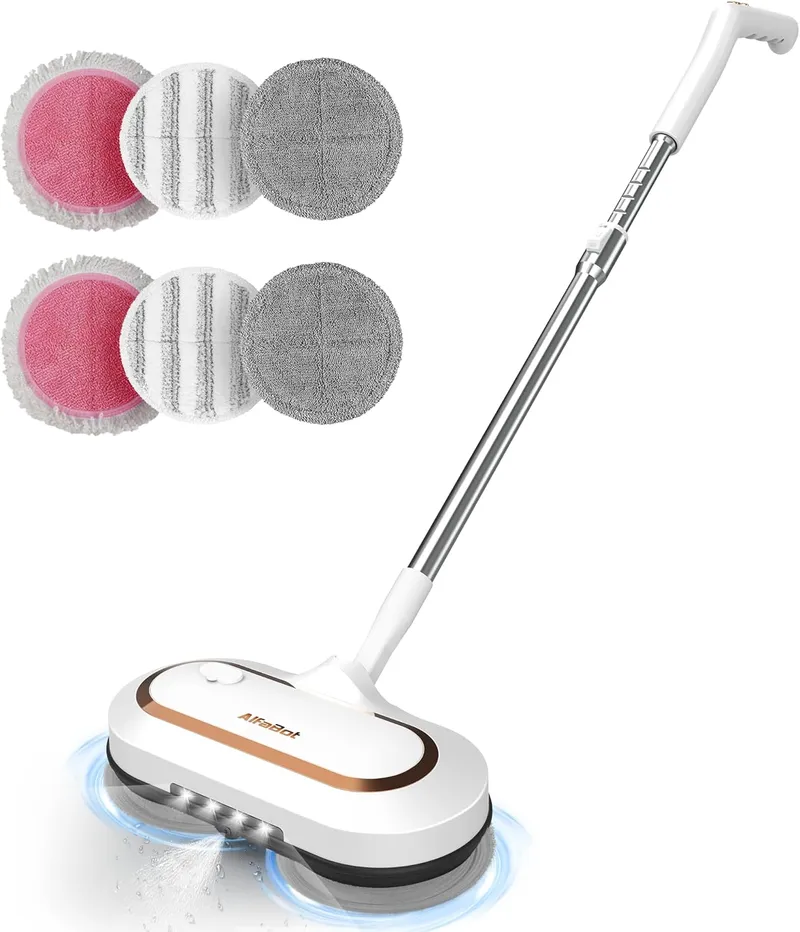 AlfaBot S2 Cordless Spin Mop for Floor Cleaning